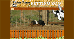 Desktop Screenshot of funnyfarmpettingzoo.com